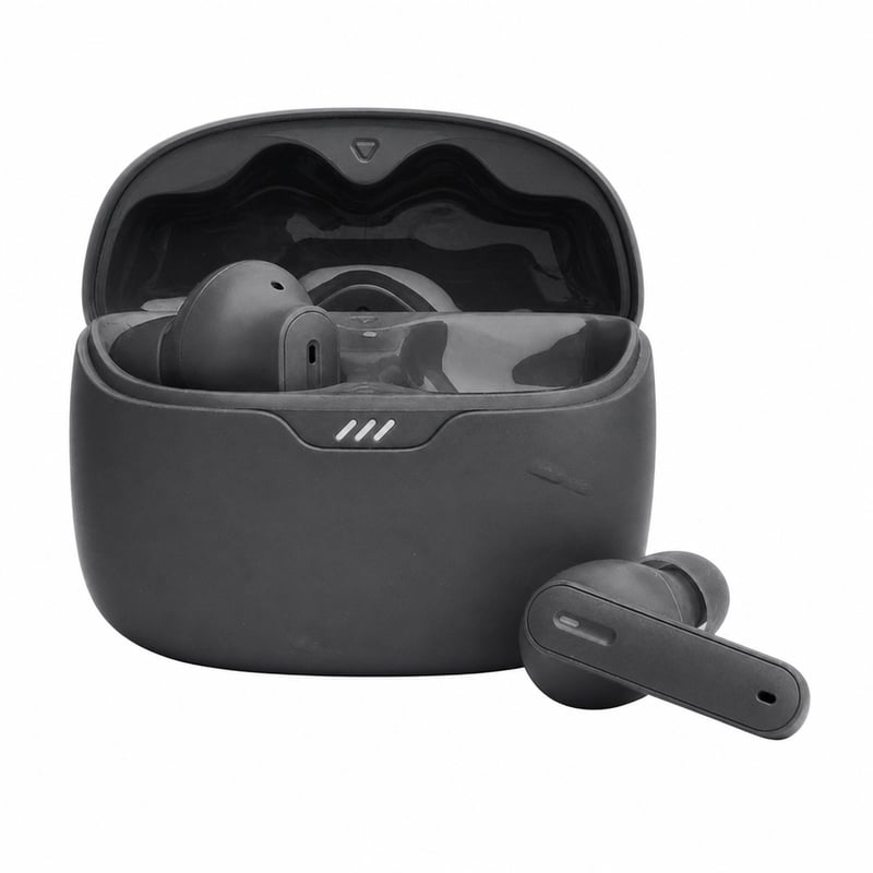 JBL Tune Beam True Wireless Bluetooth 5.3 — neispravne, za dijelove: Lijeva slušalica ne radi/ne daje zvuk. Nema (stanje: vidi 2. sliku)