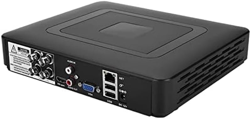 CCTV 4 csatornás biztonsági kamerarendszer rögzítő, AHD/CVI/TVI/DVR kompatibilis