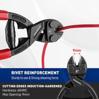 WORKPRO Mini Csapszegvágó 200mm - Cr-V Acél Lakat Vágó Edzett Pofákkal, Láncvágó Rugós Fogantyúval, Hordozható Fémvágó Szerszám 3