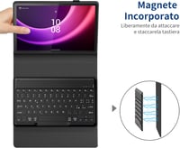Lenovo Tab P11 (2. gen) 11.5" EasyAcc olasz bluetooth billentyűzetes tok - fekete 4