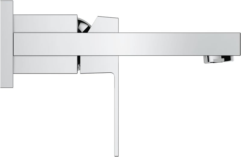 GROHE Eurocube Kétlyukú Mosdó Csaptelep - Króm Kivitel, Fali Szerelésű, 171 mm Kifolyóval, Fürdőszobai Használatra