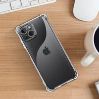 iPhone 15 Átlátszó Szilikon Tok - AUKASE Ütésálló Védőtok Megerősített Sarkokkal 8