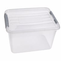 Curver Handy Plus kutija za pohranu s poklopcem 65 L, 60x40x38,8 cm, prozirna — oštećeno, djelomično ispravno: slomljen poklopac 1