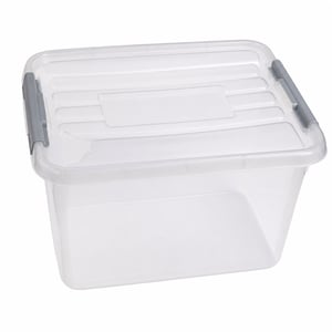 Curver Handy Plus kutija za pohranu s poklopcem 65 L, 60x40x38,8 cm, prozirna — oštećeno, djelomično ispravno: slomljen poklopac