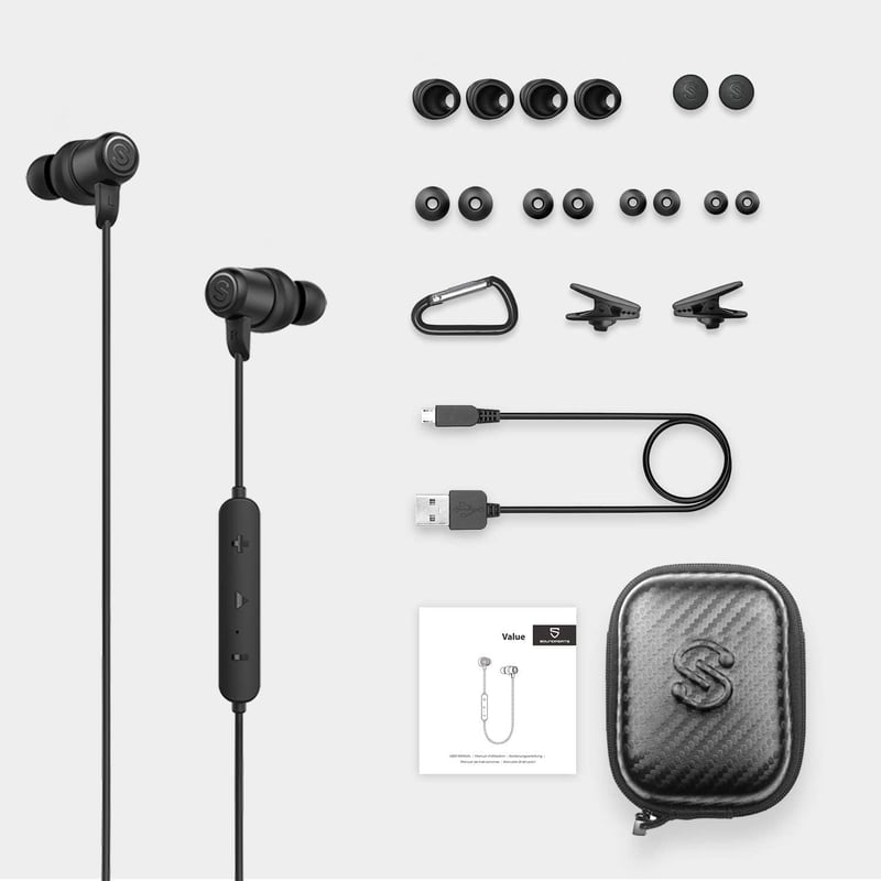 SoundPEATS Value mágneses Bluetooth 5.0 sport fülhallgató, IPX5 vízálló, 7 órás üzemidő