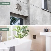 Vent Systems 100 mm Barna Kerek Szellőzőrács Rovarhálóval - Fali és Mennyezeti Szellőzőnyílás Fürdőszobába, Konyhába, Irodába, Garázsba 5