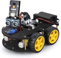 ELEGOO Robot Kids Car Kit V4.0 Programozható Arduino Kompatibilis Robot Autó, Távirányítós Játék 8-12 Éves Gyerekeknek, WiFi Applikációval 2