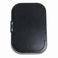Amazon Basics 60 literes rozsdamentes acél szenzoros szemetes, téglalap alakú, ezüst-fekete, 60 L — használt 1
