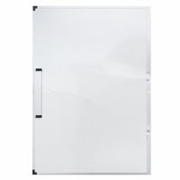 Magnetická biela tabuľa AmazonBasics s hliníkovým rámom 120x90 cm – s držiakom na fixky — pretlačená, pokrčená tabuľa, outlet 1