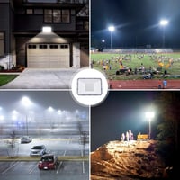 NIKEEYEN 100W LED Kültéri Reflektor, IP67 Vízálló, 10000 lumen, 6500K Hideg Fehér, 120° Szórási Szög, Kerthez, Garázshoz, Játszótérhez 7