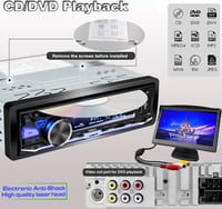 Hengweili 1 DIN autórádió CD/DVD lejátszóval, Bluetooth-szal, RDS-sel és USB-vel 4