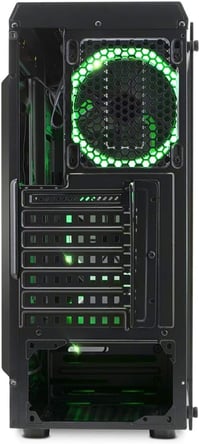 EMPIRE GAMING Warmachine ATX Mid-Tower Gamer Ház - 4 RGB LED Ventilátor, 11 Világítási Mód, Edzett Üveg, Vízhűtés Kompatibilis, Fekete 7