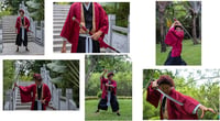 57 SPECIAL REPLICAS Roronoa Zoro Anime Katana Szett - One Piece Cosplay Bambusz Kard 105 cm, 3 db Katana Állvánnyal, Biztonságos Dekoráció 6