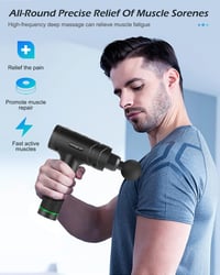 Uplayteck Masszázspisztoly 30 Sebességgel - Izommasszírozó 8 Fejjel, Szuper Csendes 40dB, LED Kijelző, Érintőképernyő - Hát, Nyak, Váll Fájd 7