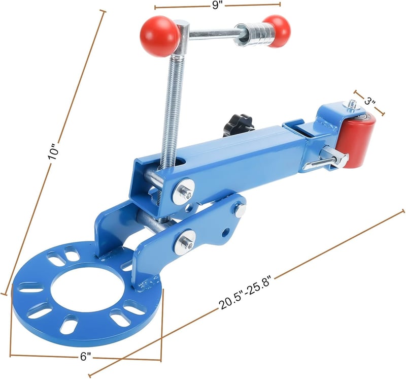 BOOMSTART Sárvédő Peremező Szerszám - Állítható Karos Fender Roller Autókhoz és Kisteherautókhoz, 38,5-51 cm Kinyúlással