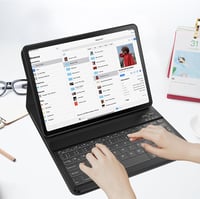Lenovo Tab P11 (2. gen) 11,5" QWERTZ billentyűzetes tok, 7 színű háttérvilágítással, fekete 2