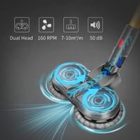 DrRobor Elektromos Felmosó Adapter Dyson V15 V11 V10 V8 V7 Porszívókhoz - Víztartályos Feltét 12 Mosható Mopfejjel 6