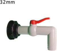 IBC tartály adapter DN40/50 golyós csappal, 32mm-es csatlakozóval - S60x6 esővízgyűjtőhöz 7