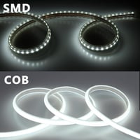 BENLUN 20m-es Vízálló COB LED Szalag, 6000K Hideg Fehér, IP65 Védelemmel, Flexibilis Vágható, 220V-os, Transzformátor Nélküli, Dugóval, Épít 4
