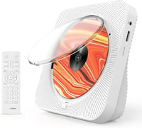 Liphier Hordozható Bluetooth CD Lejátszó - Asztali HiFi Hangszórós Zenelejátszó LED Kijelzővel, Porvédelemmel és Távirányítóval 1