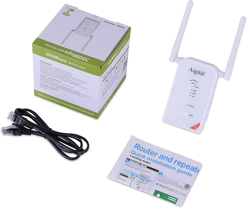 TP-Link 300 Mbps WiFi Jelerősítő Repeater WPS Gombbal, LAN Porttal - Minden Routerrel Kompatibilis