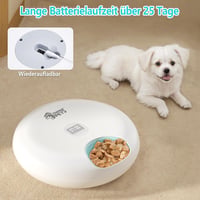 Ownpets Automata Macska Etetőtál Nedves és Száraz Eledelhez - 6 Adagos Időzíthető Etető Hűtőakkukkal, Mancsbarát Kialakítás, Kisebb Fajtákna 4