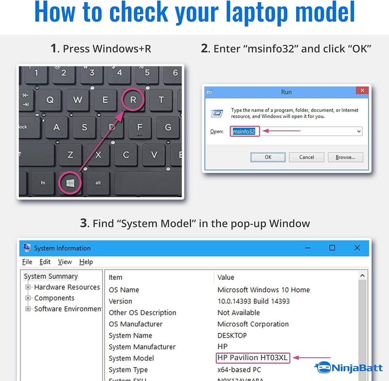 NinjaBatt HT03XL Laptop Akkumulátor HP Pavilion 15-cs 15-da 14-dk 14-cf Sorozathoz - 11.55V 3630mAh Csereakkumulátor 12 Hónap Garanciával