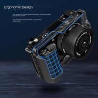 Topcine ZVE10 II Kamera Cage Sony Alpha ZV-E10 II Fényképezőgéphez - Hidegvaku Rögzítővel, NATO Sínnel és Arca Gyorscserés Alaplappal 3
