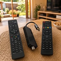 Műholdas újrakezdő csomag: Philips TV-távirányító + DVB-S2 vevő + dekóder-távirányító 1