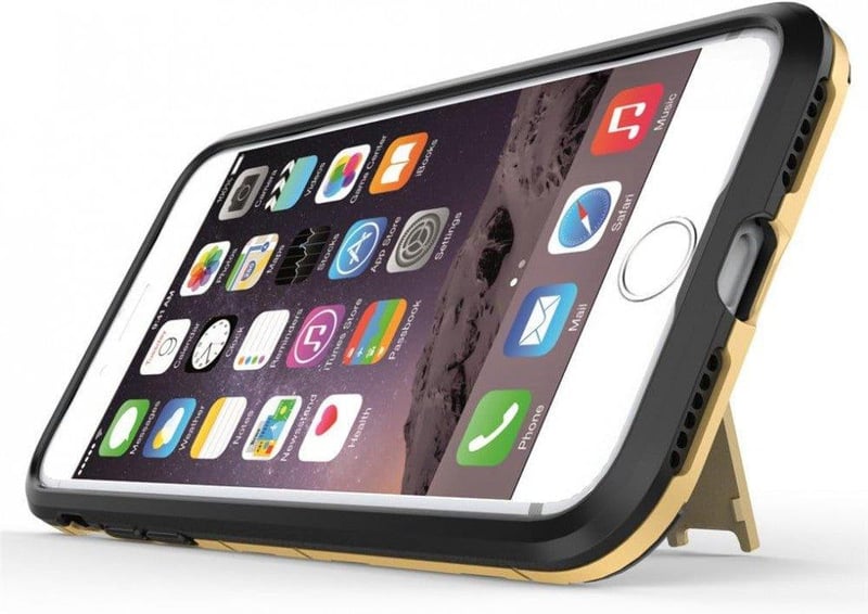 iPhone 7/8 Piros Ütésálló Védőtok Állvánnyal - SATURCASE