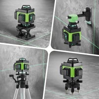 Weytoll 16 Vonalas Keresztlézer Szintező Szett Állvánnyal - 4x360° Zöld Lézer, IP54, 2400mAh Akkumulátor, Bluetooth, Mágneses Alap, Csempézé 4