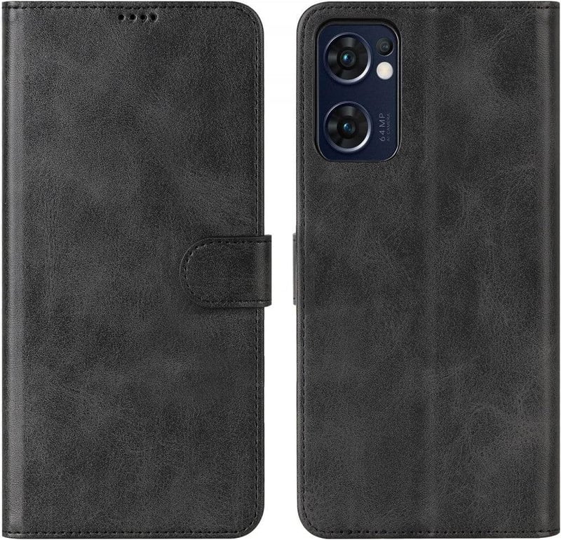Oppo Find X5 Lite 5G bőr pénztárcatartó tok 3 kártyahellyel