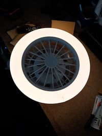 Ventilator de tavan cu LED Briloner cu lampă și telecomandă, motor DC silențios, 5 — carcasă din plastic ușor îndoită (stare: vezi a 2-a imagine) 4
