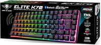 Spirit of Gamer vezeték nélküli Bluetooth TKL gamer billentyűzet, spanyol QWERTY, 65% kompakt 9