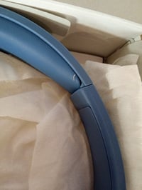 Căști on-ear wireless Bluetooth Sony WH-CH520, Albastru, autonomie 50 ore — perniță bentiță ruptă (stare: vezi poza 2) 3