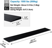 Liekumm 90 cm-es gumiküszöb rámpa kerekesszékhez, 500 kg teherbírással 3