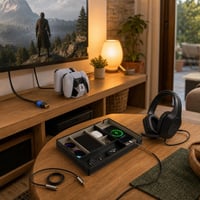 Sređen kutak za gaming: 1x AUX kabel 1,8m + 1x HDMI 10m + 1x PS5 punjač + 1x organizator + 1x slušalice 1