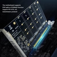 Annadue 4 portos M.2 NVMe SSD PCIe 4.0 adapter ventilátorral, RAID támogatással 7