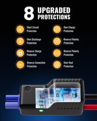 DINKALEN 1200A Autós Bikázó, 15800mAh, LED Lámpával, 8.0L Benzin/6.5L Dízel 6