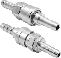 Othmro Gyorscsatlakozó Készlet Légkompresszorhoz - 10 mm Belső Átmérőjű Ezüst Fém SH30+PH30 Pneumatikus Csatlakozó, 2 db 1