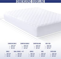 Utopia Bedding Fehér Steppelt Matracvédő 90x190 cm - Mély Zsebes, 38 cm-ig Nyújtható 4