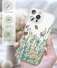 iPhone 13 Pro Max Virágos Átlátszó Védőtok Kameravédelemmel 3