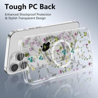 Raleavo iPhone 14 Pro virágmintás mágneses tok MagSafe kompatibilis 2