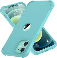 Apple iPhone 12 Mini Világoskék Szilikon Védőtok Üvegfóliával 1