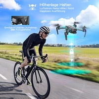 Wipkviey T6 Drón 1080P HD Kamerával - 32 Perc Repülési Idő, WiFi FPV Élő Videó, 2 Akkumulátor, Magasságtartás, Fejnélküli Mód, Kezdőknek 4