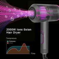 Flintronic 2000W-os ionos hajszárító, 3 sebesség, 3 fúvóka, 2 diffúzor, gyors szárítás 2