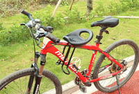 Első ülés gyerekeknek QIUR mountain bike-ra, háttámlával és lábtartóval - Fekete 5