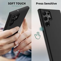 Samsung Galaxy S22 Ultra 5G Vékony Fekete TPU Védőtok 8