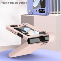 Samsung Galaxy Z Flip 5 Vegán Bőr Tok Nyakpánttal - Fekete ANFAIRLACE Védőtok 6