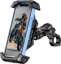 Kewig Motoros Telefontartó Rezgéscsillapítóval - Robogó Kormányra Szerelhető, Gyorsrögzítéses Biztonságos Tartó 5,4-7,2 Colos Mobilokhoz 1